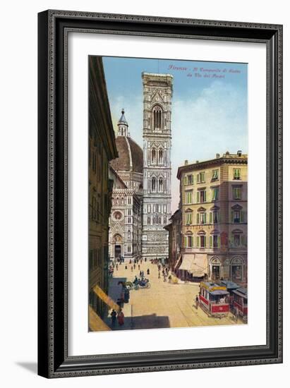 Tower and Cathedral, Florence, Italy-null-Framed Art Print