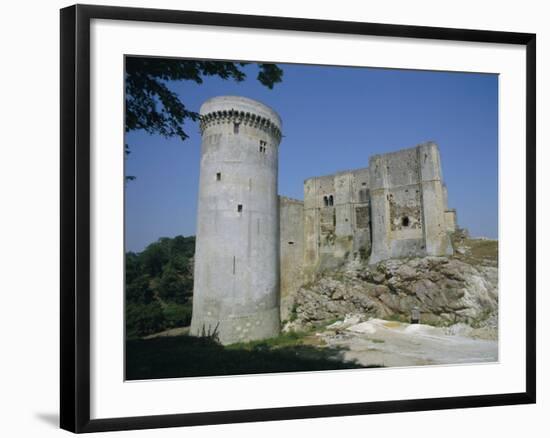 Tower and Keep of the Castle at Falaise, Birthplace of William the Conqueror, France-Philip Craven-Framed Photographic Print