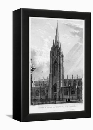 Tower and Spire of Saint Mary's Church, Oxford, 1833-John Le Keux-Framed Premier Image Canvas