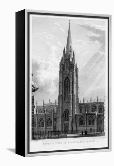 Tower and Spire of Saint Mary's Church, Oxford, 1833-John Le Keux-Framed Premier Image Canvas