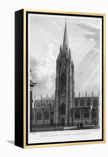 Tower and Spire of Saint Mary's Church, Oxford, 1833-John Le Keux-Framed Premier Image Canvas