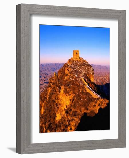 Tower at Great Wall of China-Liu Liqun-Framed Photographic Print
