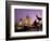 Tower Bridge and Girl with a Dolphin Fountain Statue at Dusk, London, England-Michele Falzone-Framed Photographic Print