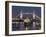 Tower Bridge and HMS Belfast on the River Thames at dusk, London, England, United Kingdom, Europe-Charles Bowman-Framed Photographic Print