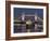 Tower Bridge and HMS Belfast on the River Thames at dusk, London, England, United Kingdom, Europe-Charles Bowman-Framed Photographic Print