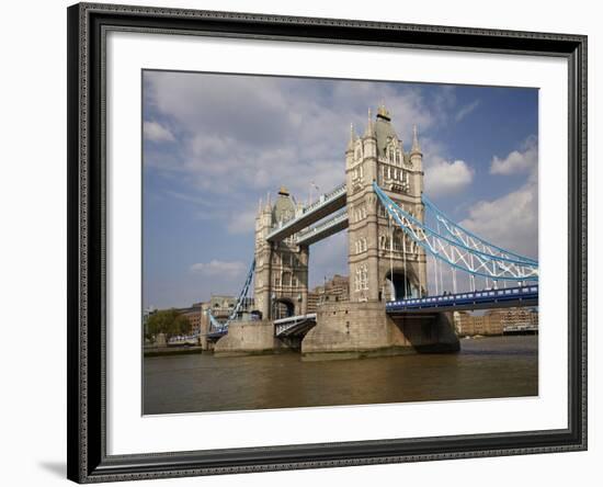 Tower Bridge and River Thames, London, England, United Kingdom-David Wall-Framed Photographic Print