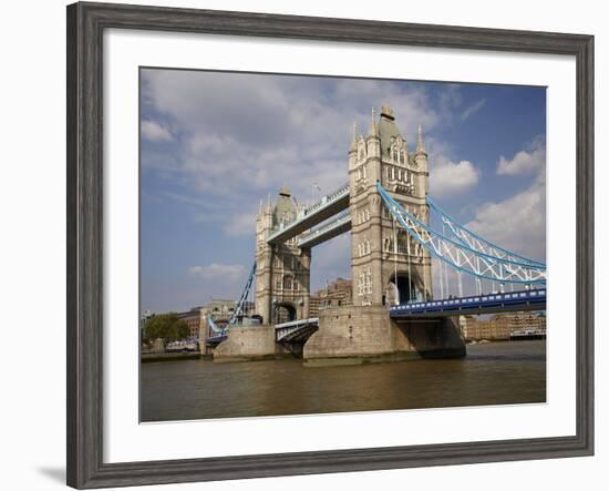 Tower Bridge and River Thames, London, England, United Kingdom-David Wall-Framed Photographic Print