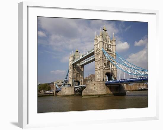 Tower Bridge and River Thames, London, England, United Kingdom-David Wall-Framed Photographic Print