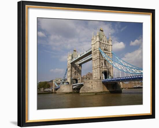 Tower Bridge and River Thames, London, England, United Kingdom-David Wall-Framed Photographic Print