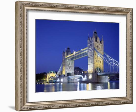 Tower Bridge and Thames River, London, England-Steve Vidler-Framed Photographic Print