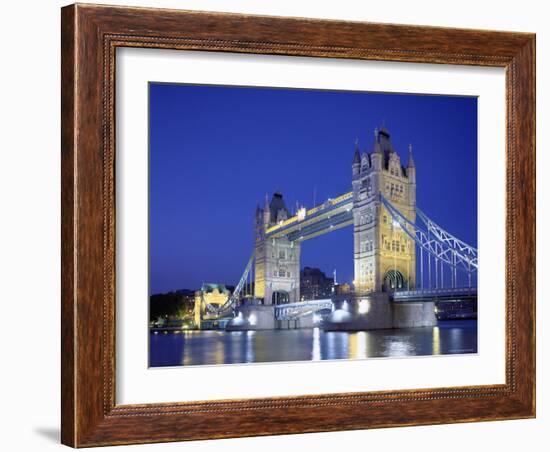 Tower Bridge and Thames River, London, England-Steve Vidler-Framed Photographic Print