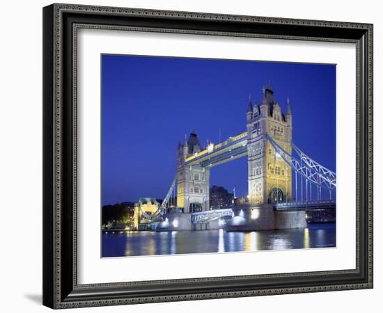 Tower Bridge and Thames River, London, England-Steve Vidler-Framed Photographic Print