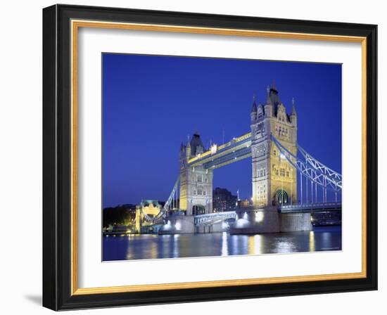 Tower Bridge and Thames River, London, England-Steve Vidler-Framed Photographic Print