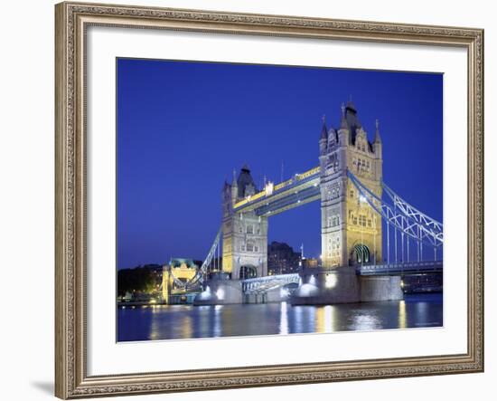 Tower Bridge and Thames River, London, England-Steve Vidler-Framed Photographic Print