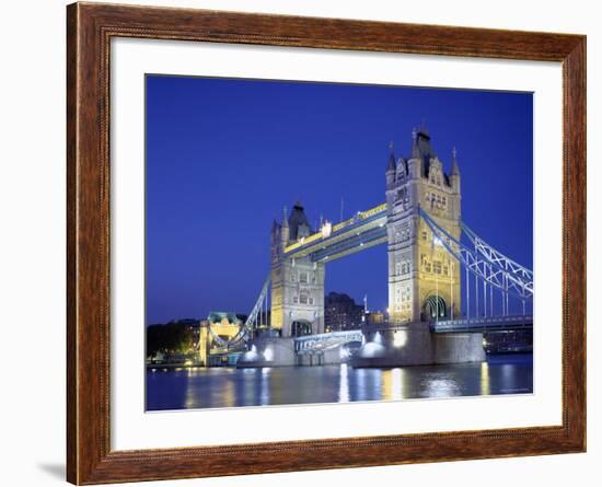 Tower Bridge and Thames River, London, England-Steve Vidler-Framed Photographic Print