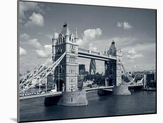 Tower Bridge and Thames River, London, England-Steve Vidler-Mounted Photographic Print