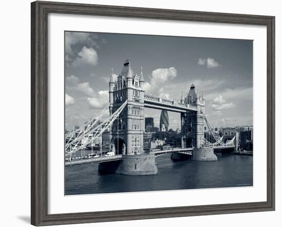 Tower Bridge and Thames River, London, England-Steve Vidler-Framed Photographic Print