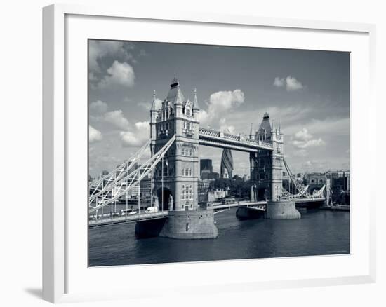 Tower Bridge and Thames River, London, England-Steve Vidler-Framed Photographic Print