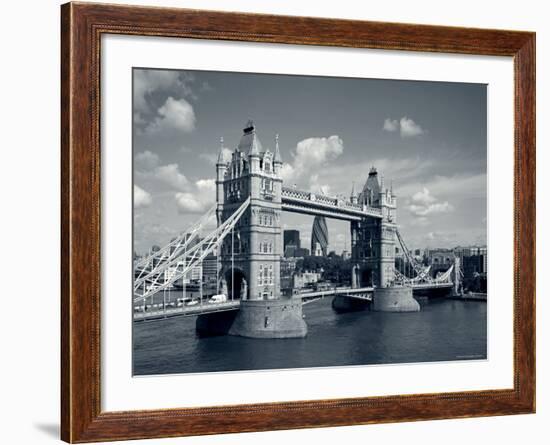 Tower Bridge and Thames River, London, England-Steve Vidler-Framed Photographic Print