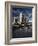 Tower Bridge and the Girl with a Dolphin Sculpture, London, England-Amanda Hall-Framed Photographic Print