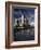 Tower Bridge and the Girl with a Dolphin Sculpture, London, England-Amanda Hall-Framed Photographic Print