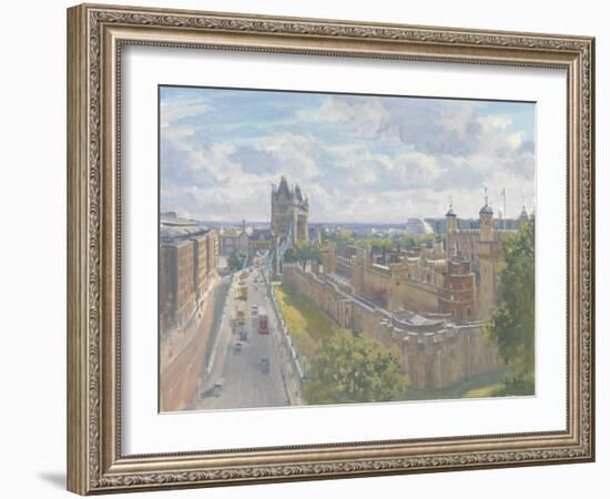 Tower Bridge and the Tower of London, 2010-Julian Barrow-Framed Giclee Print