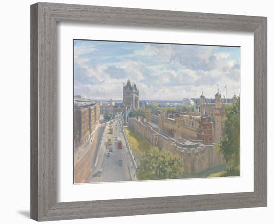 Tower Bridge and the Tower of London, 2010-Julian Barrow-Framed Giclee Print