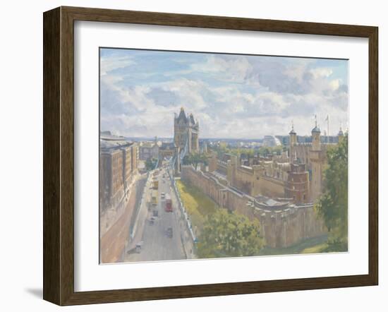 Tower Bridge and the Tower of London, 2010-Julian Barrow-Framed Giclee Print