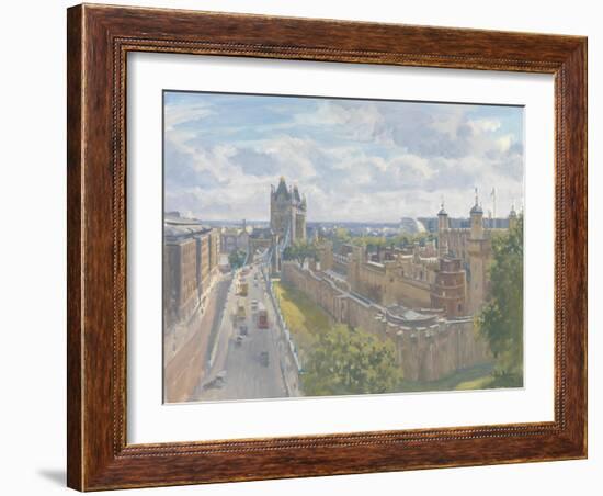 Tower Bridge and the Tower of London, 2010-Julian Barrow-Framed Giclee Print