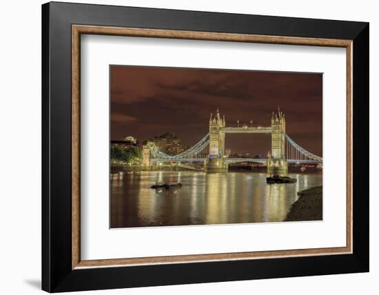 Tower Bridge at Night. London. England-Tom Norring-Framed Photographic Print