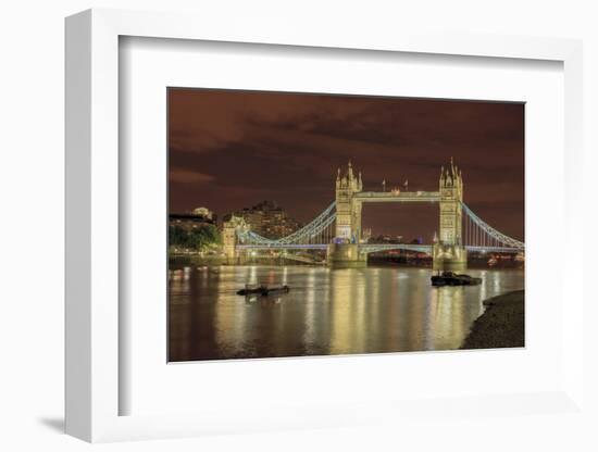 Tower Bridge at Night. London. England-Tom Norring-Framed Photographic Print