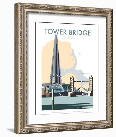 Tower Bridge - Dave Thompson Contemporary Travel Print-Dave Thompson-Framed Art Print