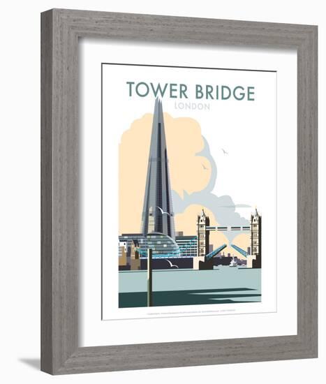 Tower Bridge - Dave Thompson Contemporary Travel Print-Dave Thompson-Framed Art Print