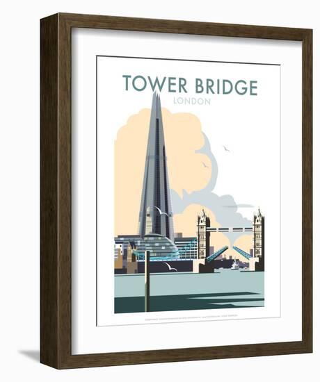 Tower Bridge - Dave Thompson Contemporary Travel Print-Dave Thompson-Framed Art Print