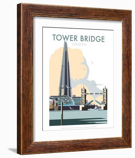 Tower Bridge - Dave Thompson Contemporary Travel Print-Dave Thompson-Framed Art Print