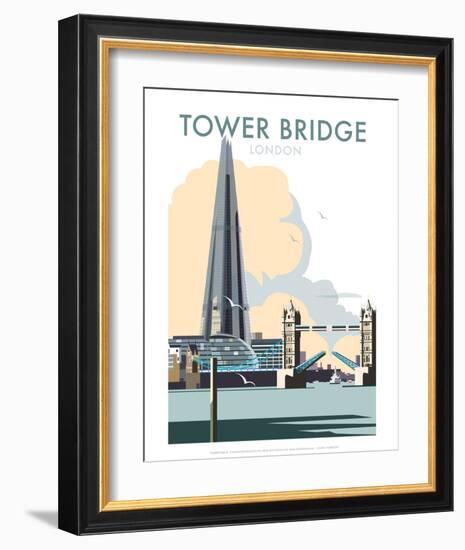 Tower Bridge - Dave Thompson Contemporary Travel Print-Dave Thompson-Framed Art Print