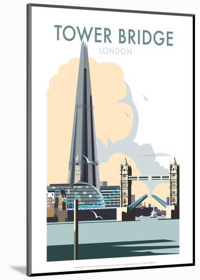 Tower Bridge - Dave Thompson Contemporary Travel Print-Dave Thompson-Mounted Giclee Print