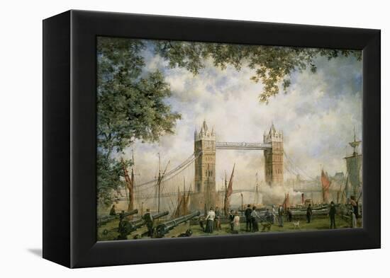 Tower Bridge: from the Tower of London-Richard Willis-Framed Premier Image Canvas