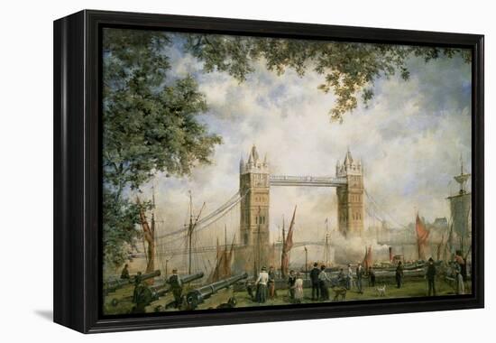 Tower Bridge: from the Tower of London-Richard Willis-Framed Premier Image Canvas