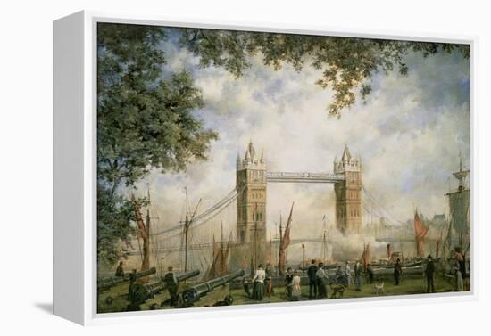 Tower Bridge: from the Tower of London-Richard Willis-Framed Premier Image Canvas