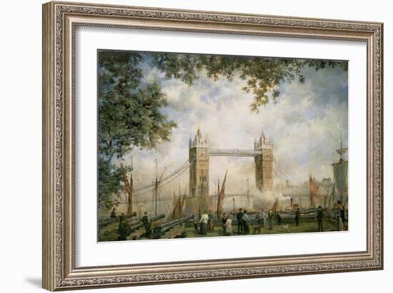Tower Bridge: from the Tower of London-Richard Willis-Framed Giclee Print