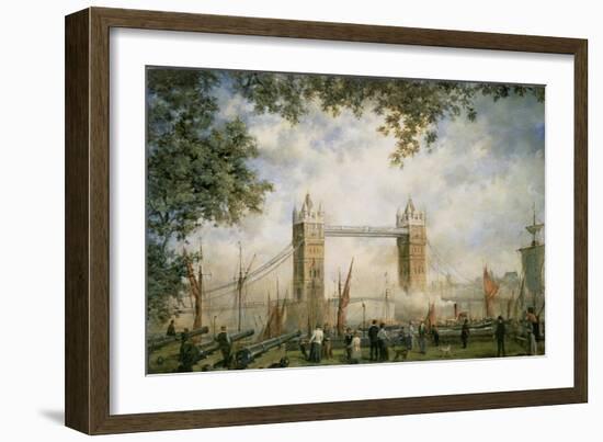 Tower Bridge: from the Tower of London-Richard Willis-Framed Giclee Print