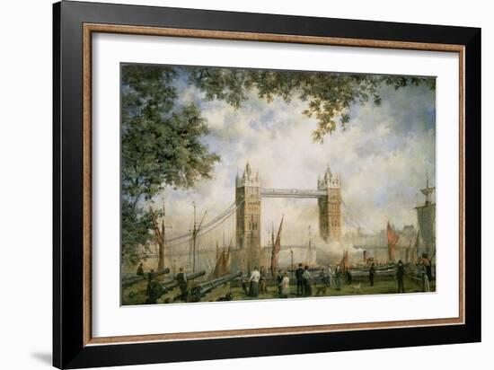 Tower Bridge: from the Tower of London-Richard Willis-Framed Giclee Print