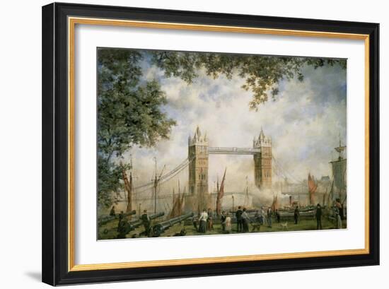 Tower Bridge: from the Tower of London-Richard Willis-Framed Giclee Print