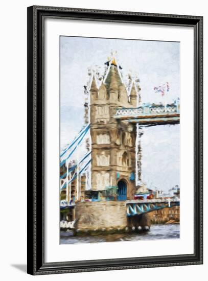 Tower Bridge - In the Style of Oil Painting-Philippe Hugonnard-Framed Giclee Print