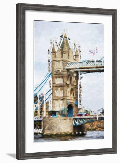 Tower Bridge - In the Style of Oil Painting-Philippe Hugonnard-Framed Giclee Print