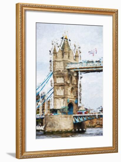 Tower Bridge - In the Style of Oil Painting-Philippe Hugonnard-Framed Giclee Print