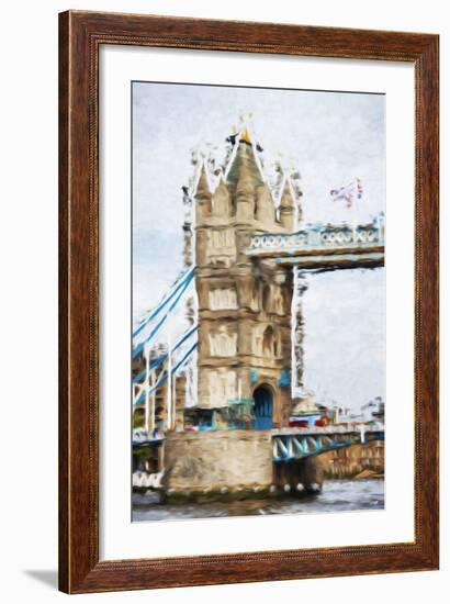 Tower Bridge - In the Style of Oil Painting-Philippe Hugonnard-Framed Giclee Print