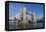 Tower Bridge is viewed from a low angle towrds London City-Charles Bowman-Framed Premier Image Canvas