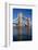 Tower Bridge is viewed from a low angle towrds London City-Charles Bowman-Framed Photographic Print